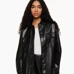 Aritzia Ganna Shirt Jacket - Vegan Leather